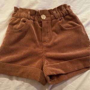 Zara Girls Corduroy Dress Shorts